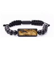 Onyx Bead Wood+Resin Bracelet - Chris (Wood Burl, 702500)