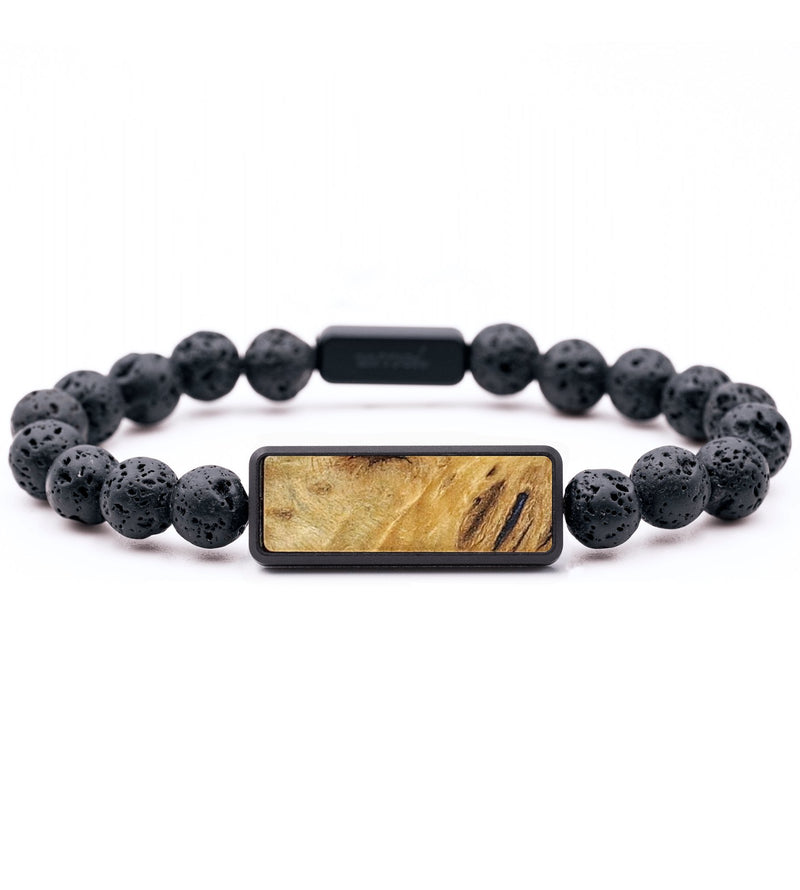 Lava Bead Wood+Resin Bracelet - Bonnie (Wood Burl, 702501)
