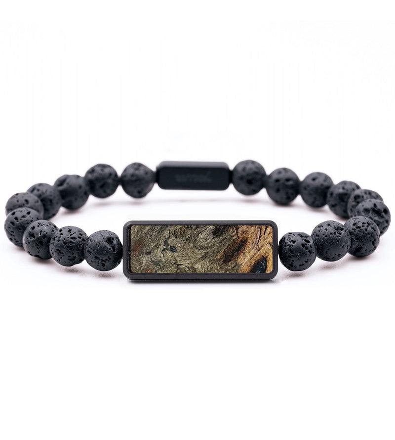 Lava Bead Wood+Resin Bracelet - Gretchen (Wood Burl, 702504)
