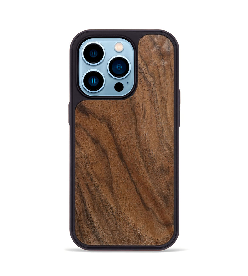 iPhone 14 Pro Wood+Resin Phone Case - Dominique (Wood Burl, 702529)
