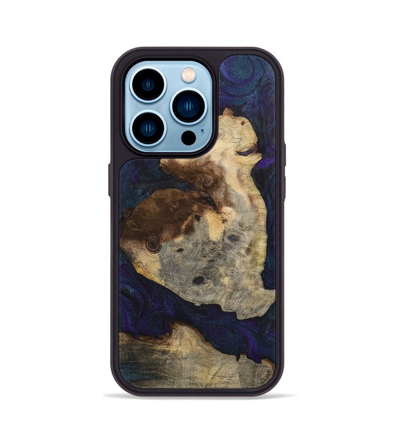 iPhone 14 Pro Wood+Resin Phone Case - Tori (Mosaic, 702565)