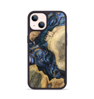 iPhone 14 Wood+Resin Phone Case - Angelina (Mosaic, 702570)