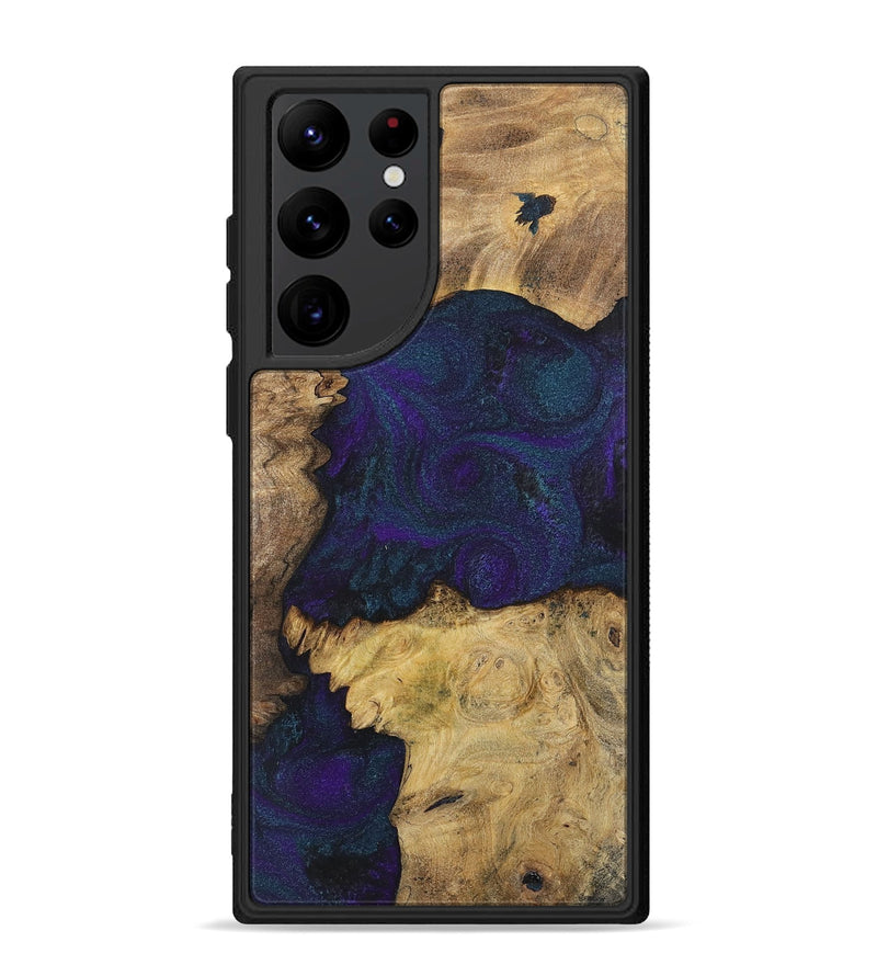 Galaxy S22 Ultra Wood+Resin Phone Case - Mason (Mosaic, 702573)