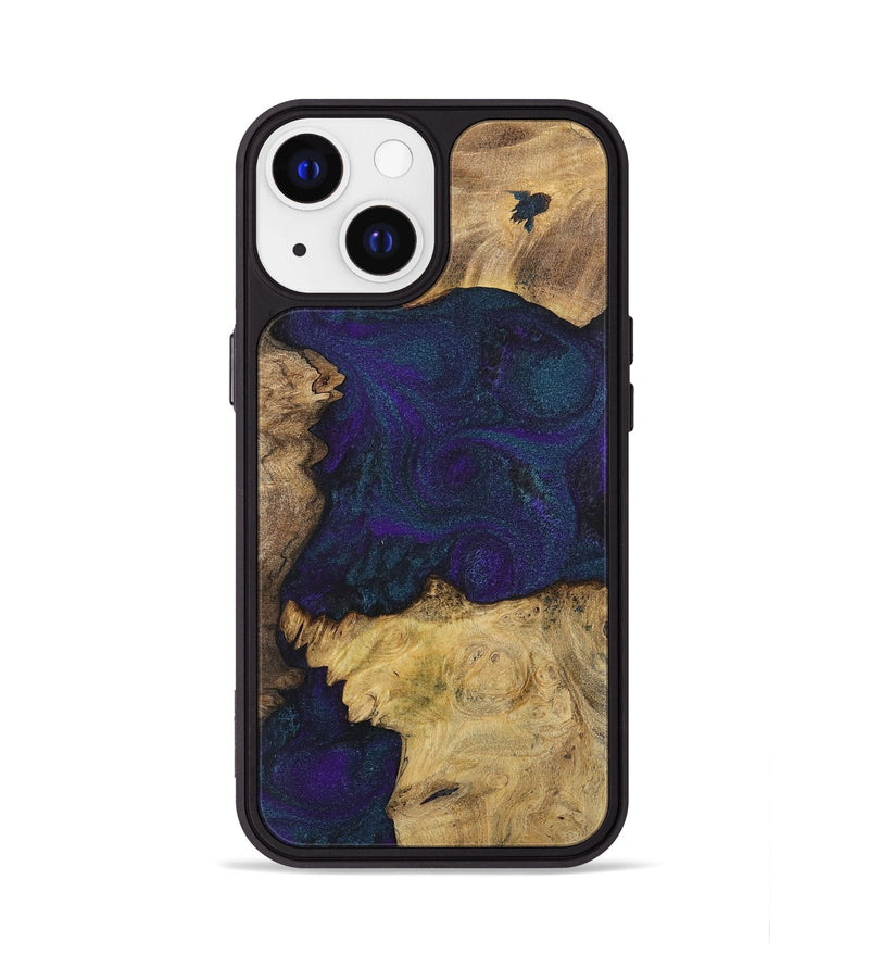 iPhone 13 Wood+Resin Phone Case - Mason (Mosaic, 702573)