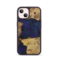 iPhone 14 Wood+Resin Phone Case - Mason (Mosaic, 702573)