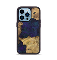 iPhone 14 Pro Wood+Resin Phone Case - Mason (Mosaic, 702573)