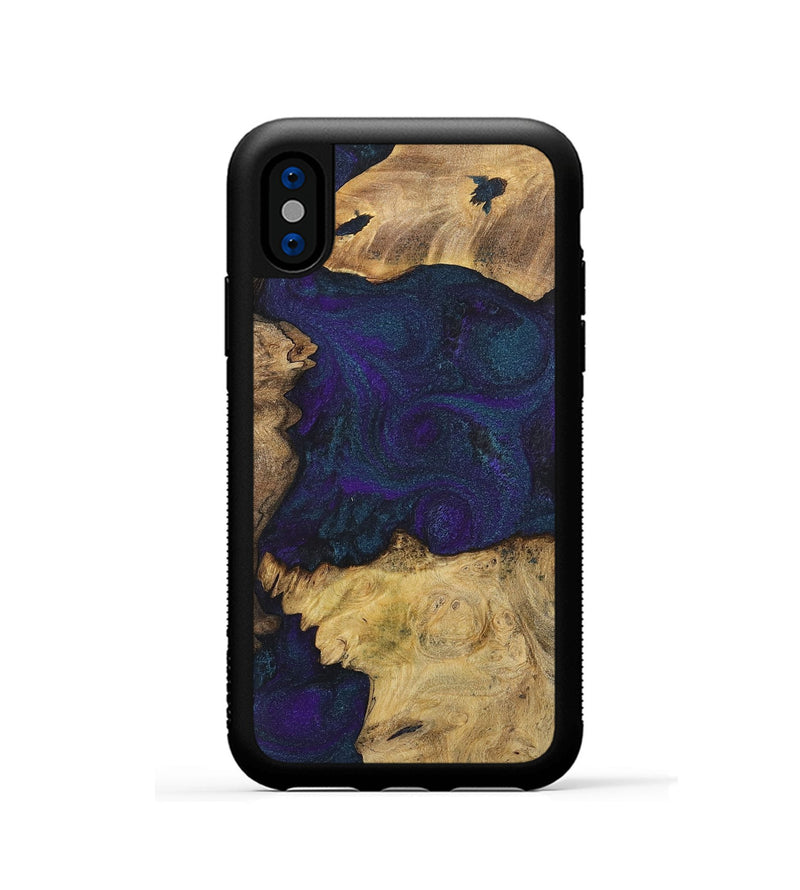iPhone Xs Wood+Resin Phone Case - Mason (Mosaic, 702573)