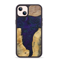 iPhone 14 Plus Wood+Resin Phone Case - Ginger (Mosaic, 702574)