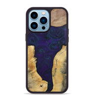 iPhone 14 Pro Max Wood+Resin Phone Case - Ginger (Mosaic, 702574)