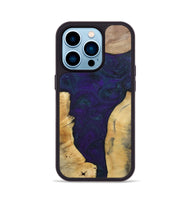 iPhone 14 Pro Wood+Resin Phone Case - Ginger (Mosaic, 702574)