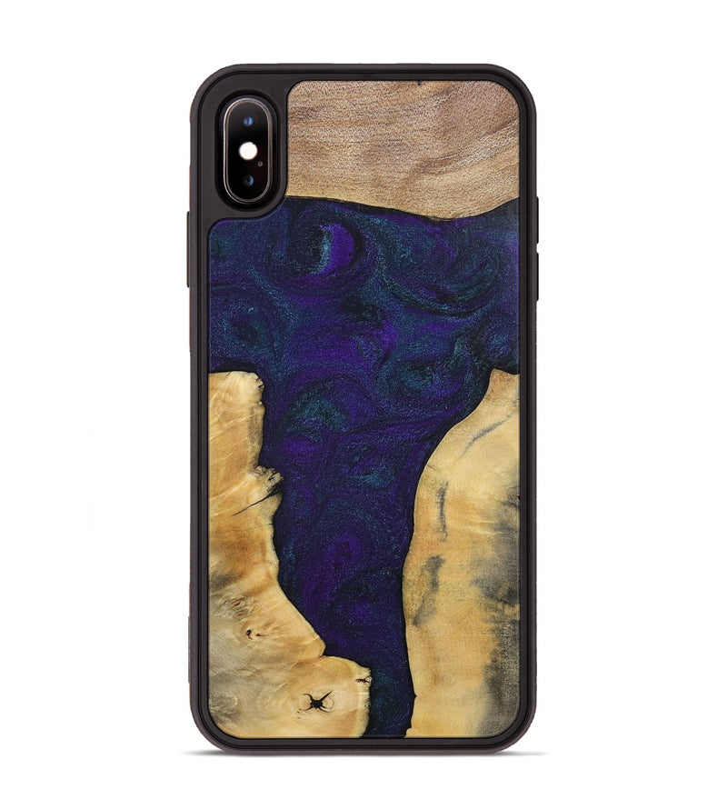 iPhone Xs Max Wood+Resin Phone Case - Ginger (Mosaic, 702574)