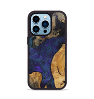 iPhone 14 Pro Wood+Resin Phone Case - Caitlyn (Mosaic, 702578)