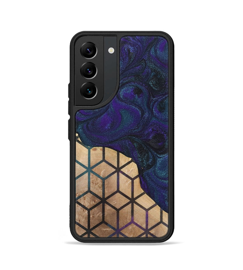 Galaxy S22 Wood+Resin Phone Case - Isla (Pattern, 702580)