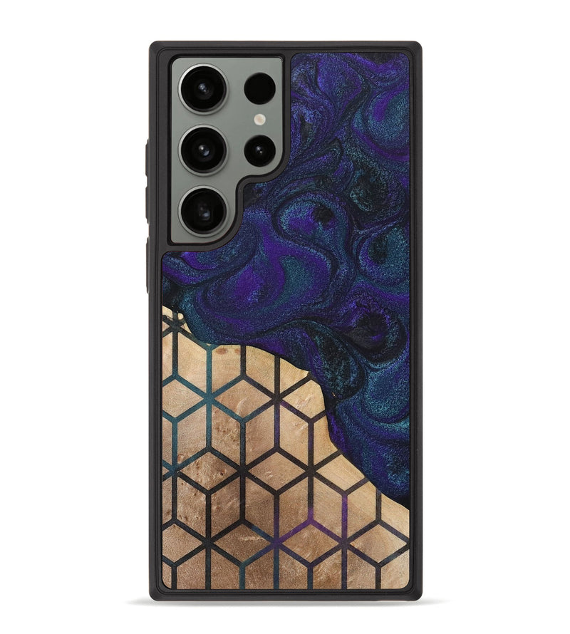 Galaxy S23 Ultra Wood+Resin Phone Case - Isla (Pattern, 702580)