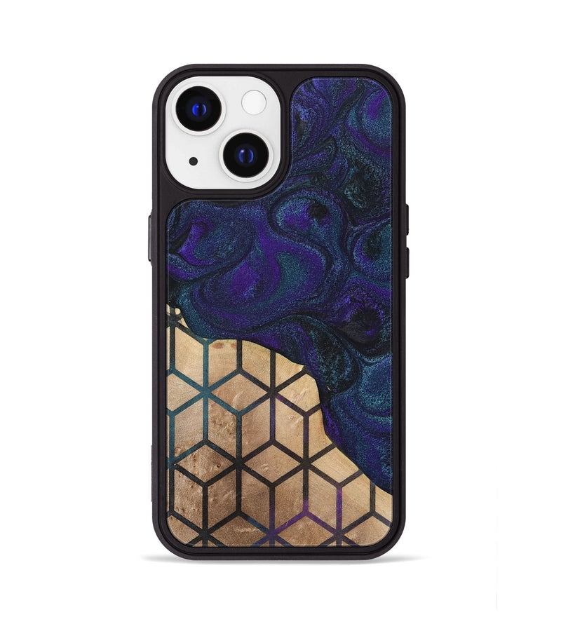 iPhone 13 Wood+Resin Phone Case - Isla (Pattern, 702580)
