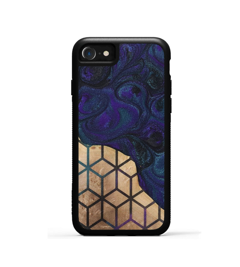 iPhone SE Wood+Resin Phone Case - Isla (Pattern, 702580)