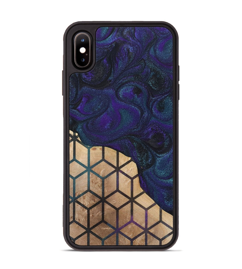 iPhone Xs Max Wood+Resin Phone Case - Isla (Pattern, 702580)