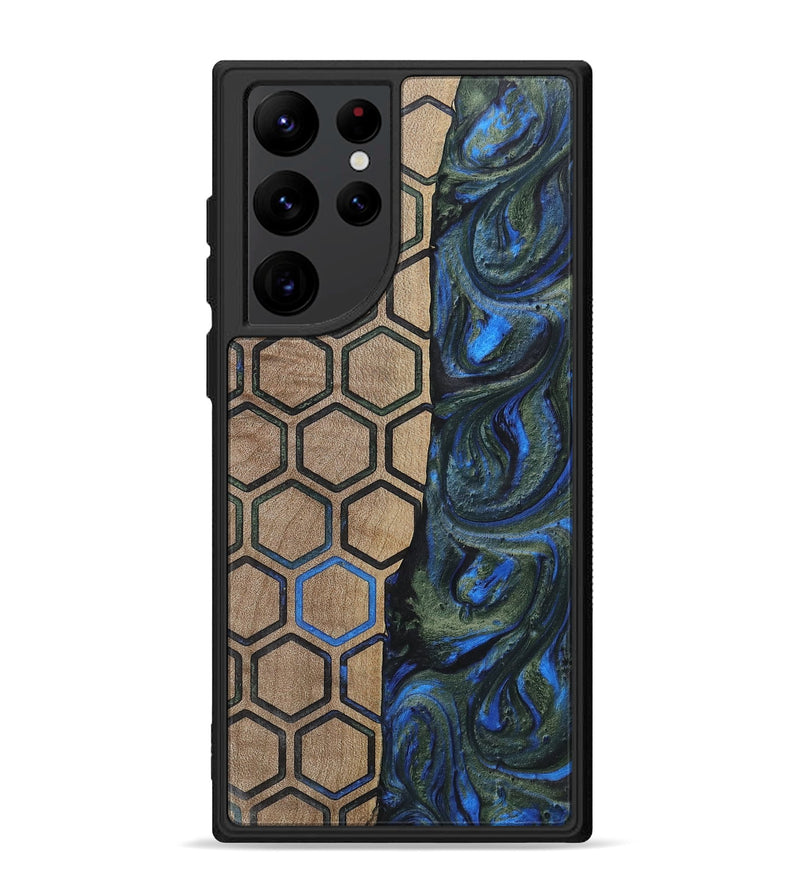 Galaxy S22 Ultra Wood+Resin Phone Case - Darren (Pattern, 702582)
