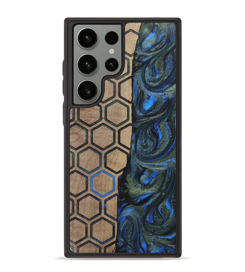 Galaxy S23 Ultra Wood+Resin Phone Case - Darren (Pattern, 702582)