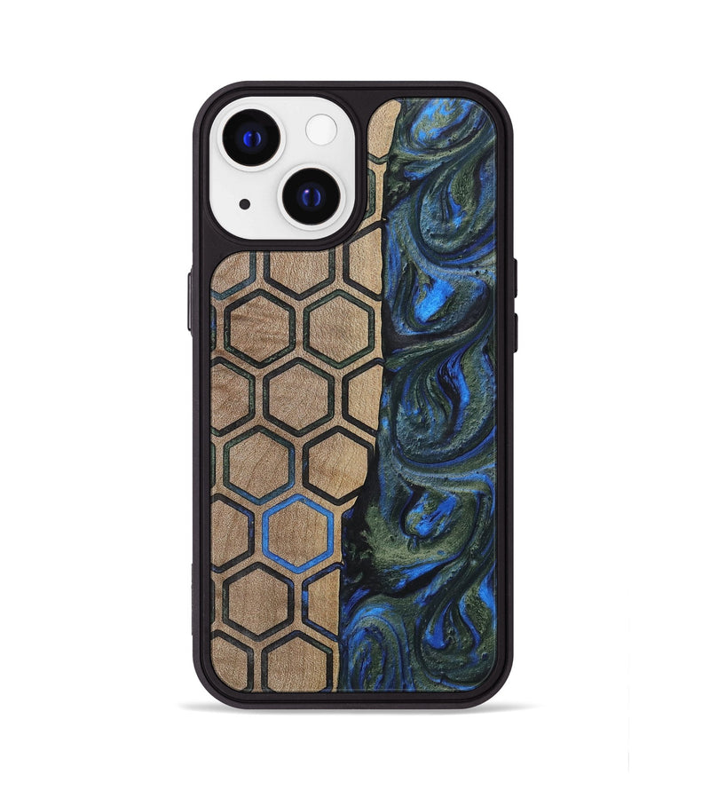 iPhone 13 Wood+Resin Phone Case - Darren (Pattern, 702582)