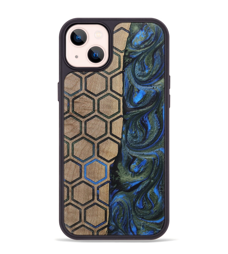 iPhone 14 Plus Wood+Resin Phone Case - Darren (Pattern, 702582)