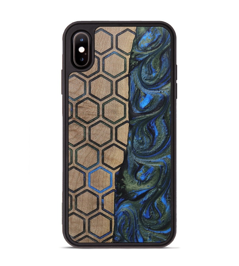 iPhone Xs Max Wood+Resin Phone Case - Darren (Pattern, 702582)
