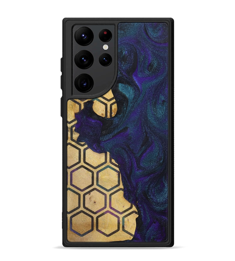Galaxy S22 Ultra Wood+Resin Phone Case - Alex (Pattern, 702583)