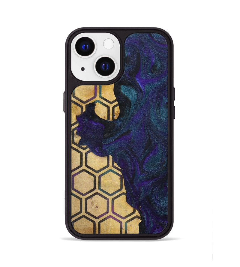 iPhone 13 Wood+Resin Phone Case - Alex (Pattern, 702583)
