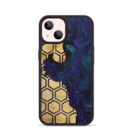 iPhone 14 Wood+Resin Phone Case - Alex (Pattern, 702583)