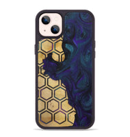 iPhone 14 Plus Wood+Resin Phone Case - Alex (Pattern, 702583)