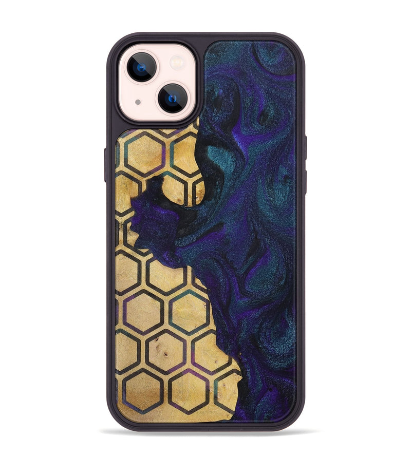 iPhone 14 Plus Wood+Resin Phone Case - Alex (Pattern, 702583)