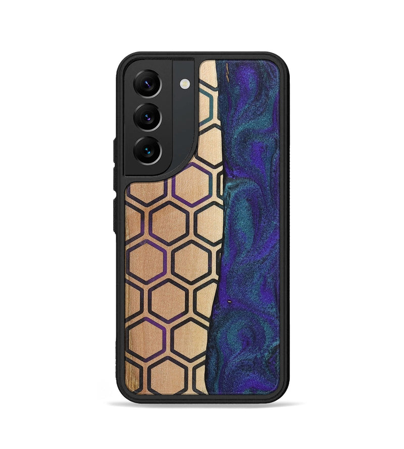 Galaxy S22 Wood+Resin Phone Case - Maria (Pattern, 702590)