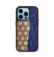 iPhone 14 Pro Wood+Resin Phone Case - Maria (Pattern, 702590)