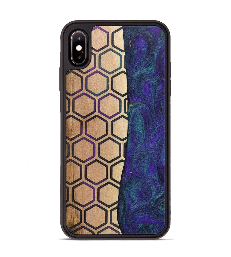 iPhone Xs Max Wood+Resin Phone Case - Maria (Pattern, 702590)