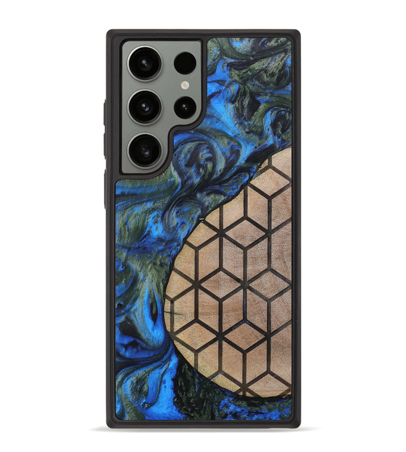 Galaxy S23 Ultra Wood+Resin Phone Case - Nyla (Pattern, 702592)
