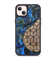 iPhone 14 Plus Wood+Resin Phone Case - Nyla (Pattern, 702592)