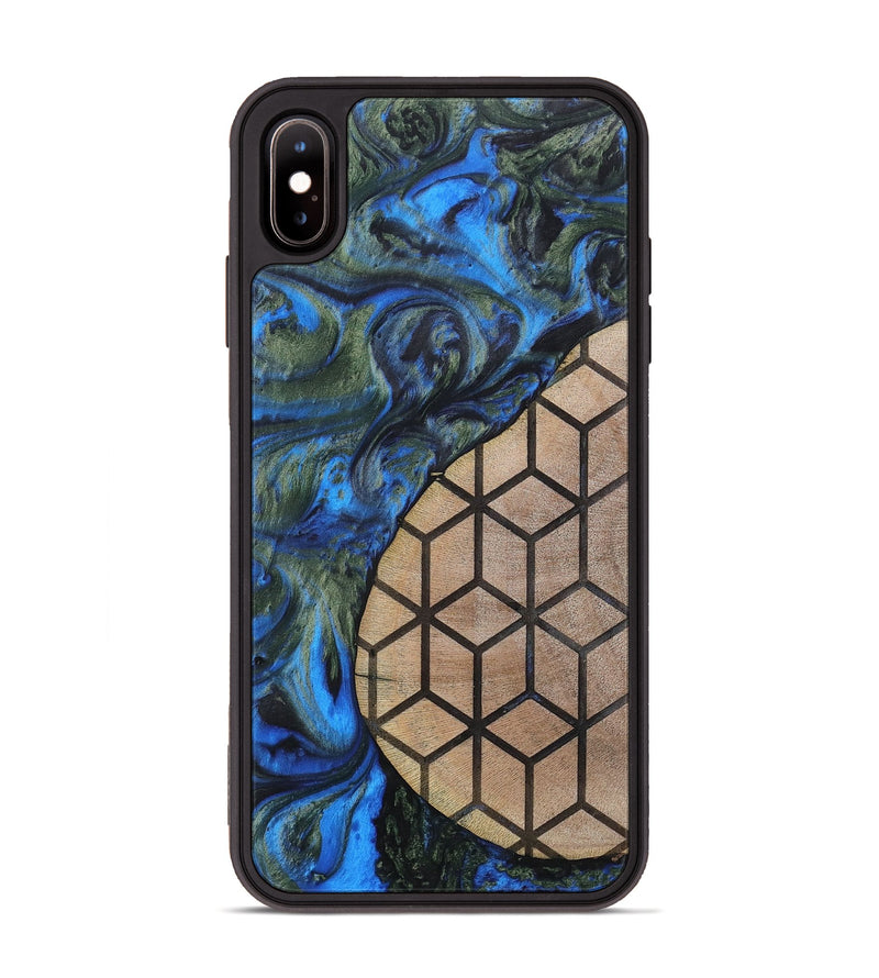 iPhone Xs Max Wood+Resin Phone Case - Nyla (Pattern, 702592)