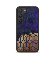 Galaxy S23 Wood+Resin Phone Case - Angelique (Pattern, 702593)