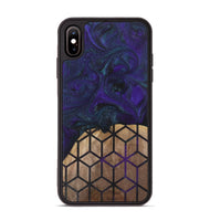 iPhone Xs Max Wood+Resin Phone Case - Angelique (Pattern, 702593)