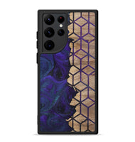 Galaxy S22 Ultra Wood+Resin Phone Case - Aylin (Pattern, 702594)
