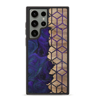 Galaxy S23 Ultra Wood+Resin Phone Case - Aylin (Pattern, 702594)