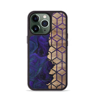 iPhone 13 Pro Wood+Resin Phone Case - Aylin (Pattern, 702594)