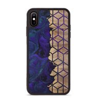 iPhone Xs Max Wood+Resin Phone Case - Aylin (Pattern, 702594)