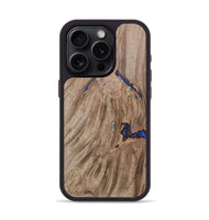 iPhone 15 Pro Wood+Resin Phone Case - Scarlett (Wood Burl, 702598)