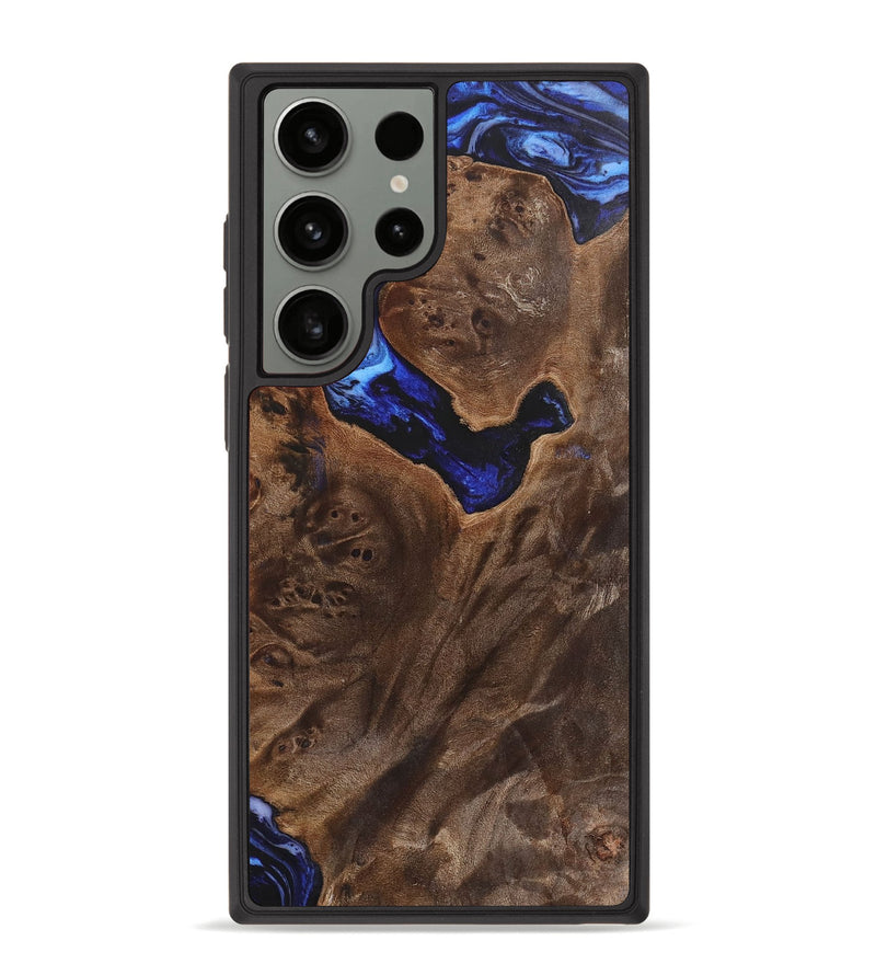 Galaxy S23 Ultra Wood+Resin Phone Case - Elmer (Blue, 702692)