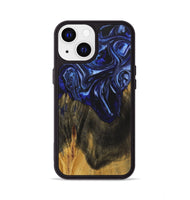 iPhone 13 Wood+Resin Phone Case - Robyn (Blue, 702696)