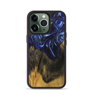 iPhone 13 Pro Wood+Resin Phone Case - Robyn (Blue, 702696)