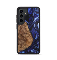 Galaxy S24 Wood+Resin Phone Case - Camron (Blue, 702706)