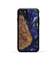 iPhone SE Wood+Resin Phone Case - Camron (Blue, 702706)