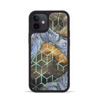 iPhone 12 Wood+Resin Phone Case - Mallory (Pattern, 702726)